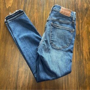 Madewell 10" high rise skinny jeans size 24
